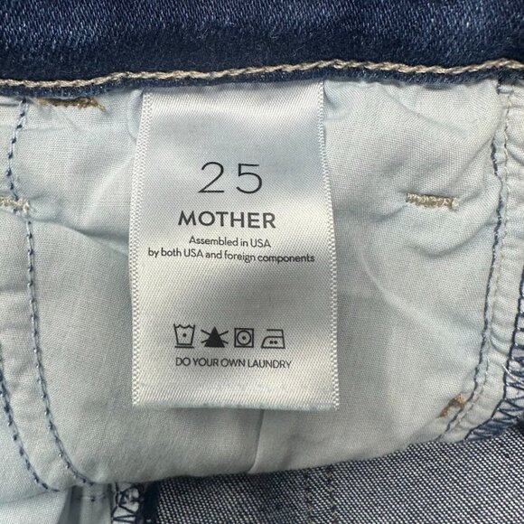 Mother The Hustler Ankle Fray High Rise Flare Jeans Size 25 In Home Movies - Picture 10 of 16